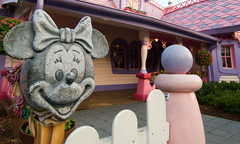Minnie mailbox at Minnie’s Country House inside the Magic Kingdom theme park.